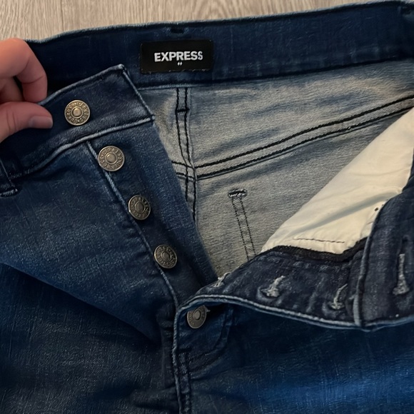 Express high-rise button fly, skinny jeans - Picture 2 of 4